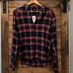Women’s PAIGE Davlyn plaid button down shirt NWT